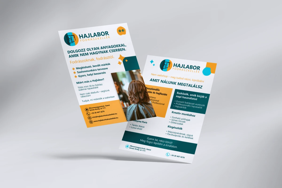 Hajlabor szórólap