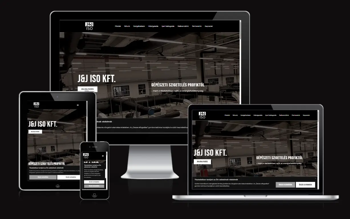 J&J ISO Kft. weboldal